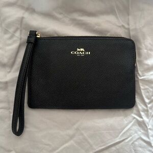 Coach leather wristlet